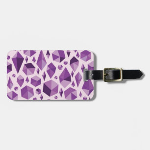 Étiquette À Bagage Formes de bijoux géométriques violets