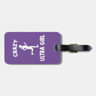Étiquette À Bagage Fou Ultra Running Girl