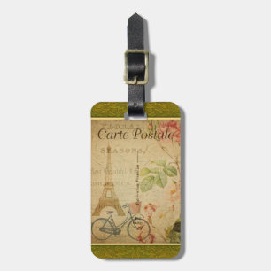 Étiquette À Bagage French Postcard Luggage Tag