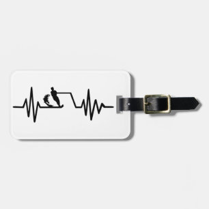 Étiquette À Bagage Fréquence de ski nautique