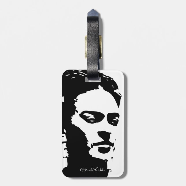 Étiquette À Bagage Frida Shadow Portrait (Dos Vertical)