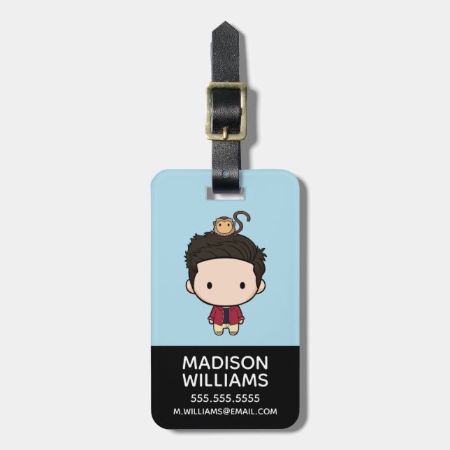 Étiquette À Bagage FRIENDS™| Ross Chibi (Devant Vertical)