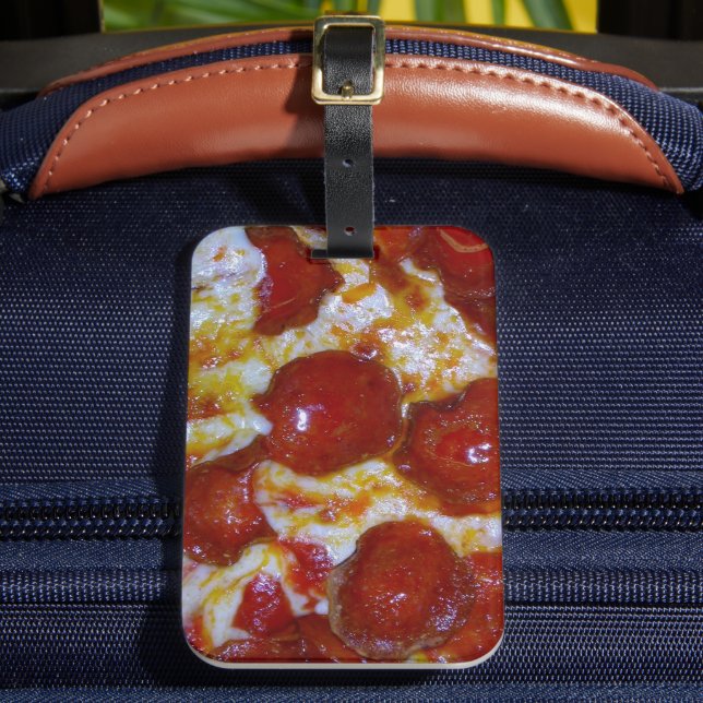 Étiquette À Bagage Fromage et pizza Pepperoni (Insitu Rectoal 2)