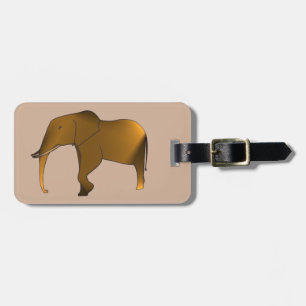 Étiquette À Bagage Fun Modern Eléphant Personnalisé Étiquettes de bag