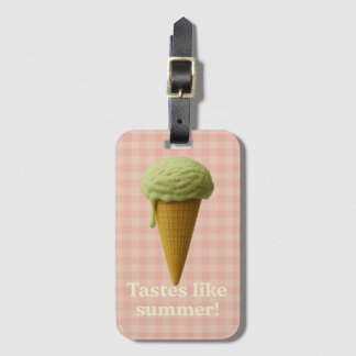 Étiquette À Bagage Fun pink and green summer luggage tag