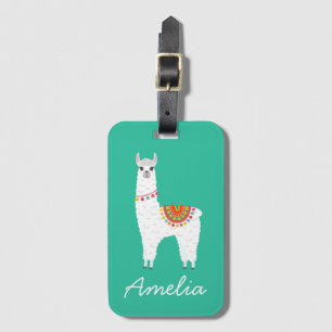 Étiquette À Bagage Funky Alpaca lamama drame animal mignon