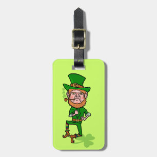 Étiquette À Bagage Funky Irlandais en colère