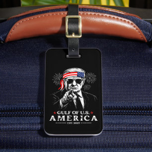 Étiquette À Bagage Funny Trump Golfe Des USA Amérique 2025 4 juillet