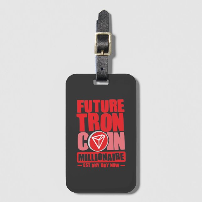 Étiquette À Bagage Future TRON Coin Millionaire (Devant Vertical)