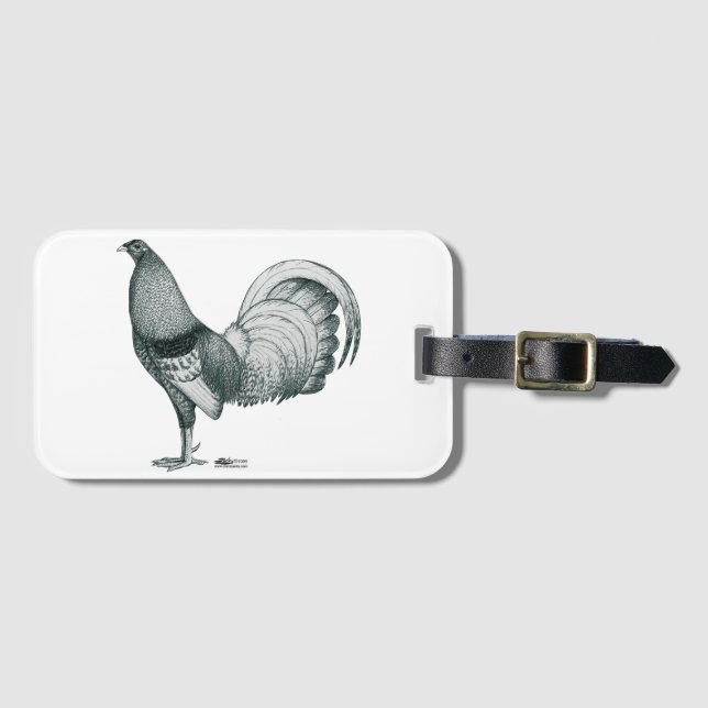 Étiquette À Bagage Gamecock Crele ou Dom (Devant Horizontal)