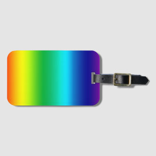 Étiquette À Bagage Gamme de couleurs vive arc-en-ciel