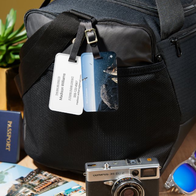 Étiquette À Bagage Gannets du Nord (Recto & Verso)