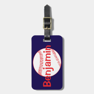 Étiquette À Bagage Garçons Mignon Bleu Baseball Sport Enfants