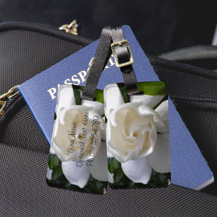 Étiquette À Bagage Gardénias parfumés