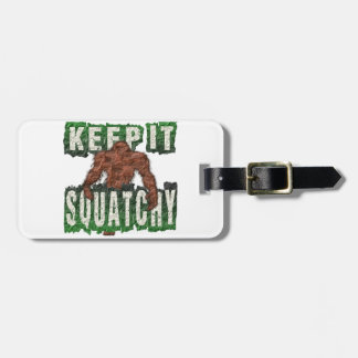 ÉTIQUETTE À BAGAGE GARDEZ-LE SQUATCHER