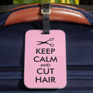 Étiquette À Bagage Gardez votre calme et coupez les cheveux t shirt p