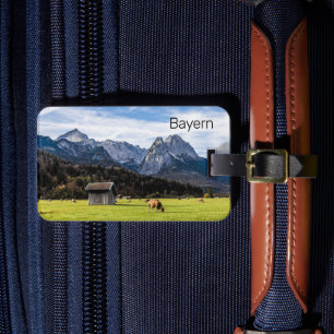 Étiquette À Bagage Garmisch Partenkirchen Alpes Bavière Allemagne