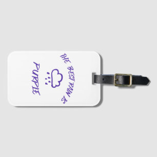 Étiquette À Bagage GenX La meilleure pluie est violette
