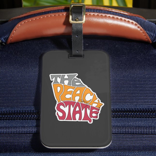 Étiquette À Bagage Georgia Surnom Word Art (Insitu Rectoal 2)