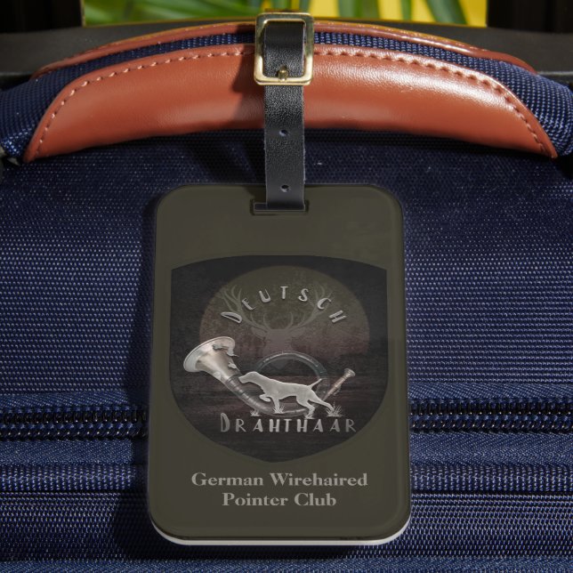 Étiquette À Bagage German Wirehaired Pointer  (Insitu Rectoal 2)