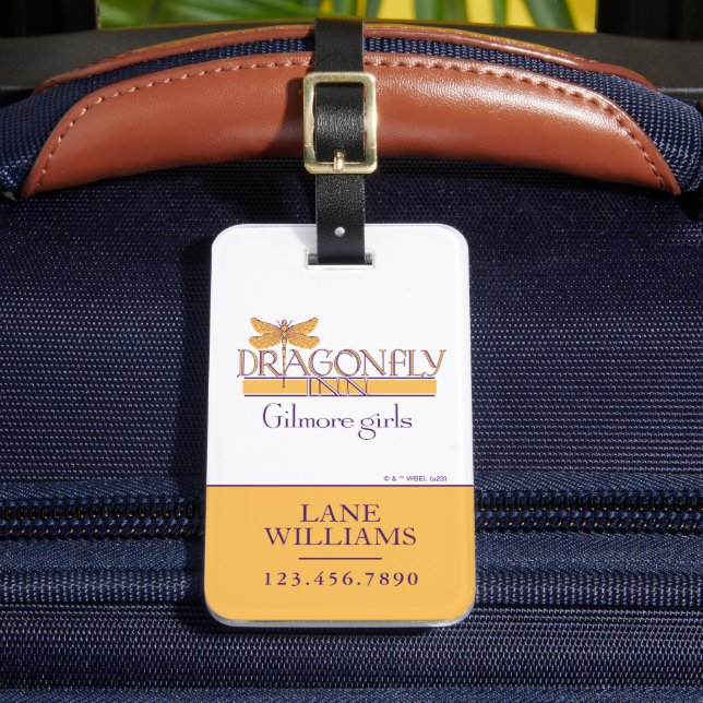 Étiquette À Bagage Gilmore Girls | Logo de Dragonfly Inn (Insitu Rectoal 2)