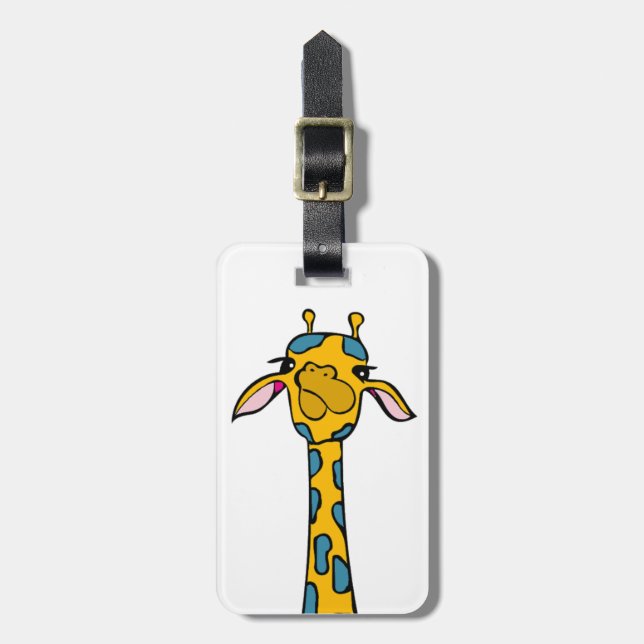 Étiquette À Bagage Giraffe (Devant Vertical)