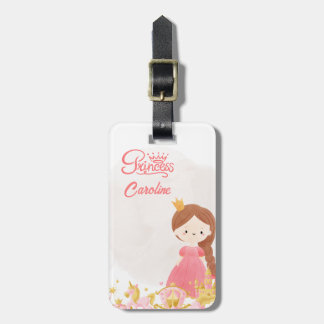 Étiquette À Bagage Girl’s Princess Royal Crown Travel