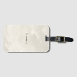 Étiquette À Bagage Glam White Ivory Pearl