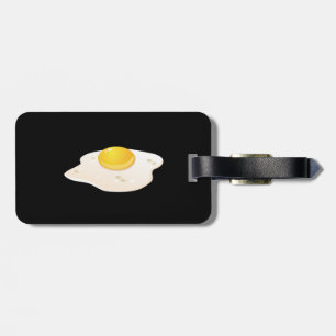 Étiquette À Bagage Glitch Food frite oeuf
