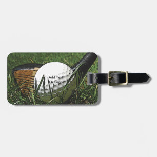 Étiquette À Bagage Golf 101 avec texte ou photo