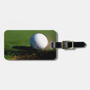 Étiquette À Bagage Golf Ball & Trou