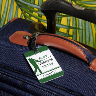 Étiquette À Bagage Golfer BEST GRANDPA PAR PAR Personnalisé