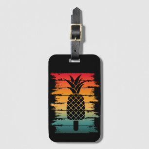 Étiquette À Bagage Goutte de Glace d'Ananas d'Été