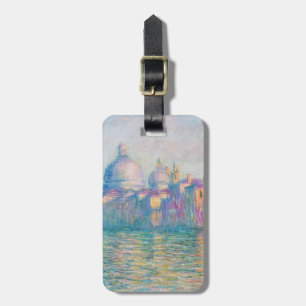 Étiquette À Bagage Grand Canal Monet Venise Italie Peinture Classique