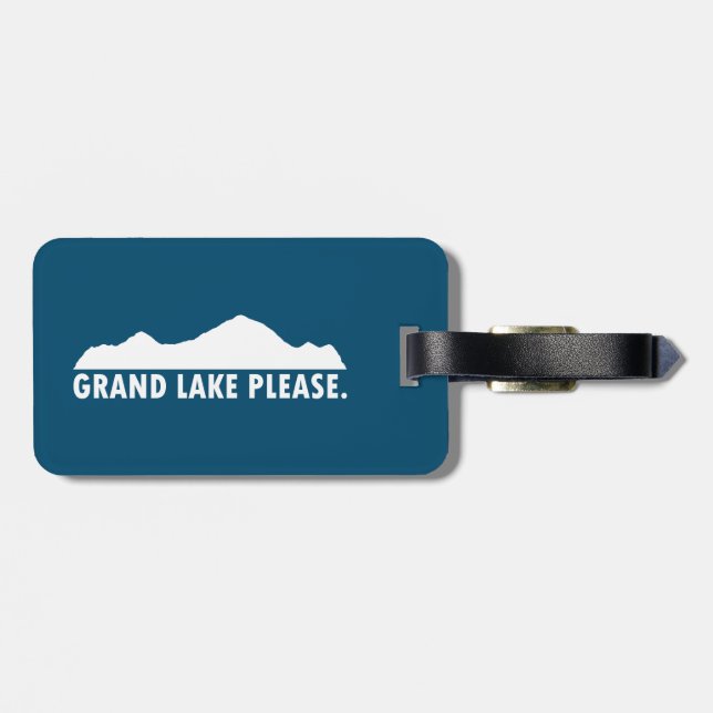 Étiquette À Bagage Grand Lake Colorado S'il vous plaît (Dos horizontal)