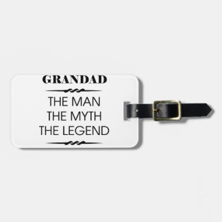 Étiquette À Bagage Grand L'Homme Le Mythe La Légende