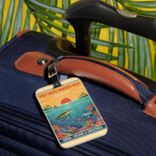 Étiquette À Bagage Grand Récif de la Grande Barrière Australie