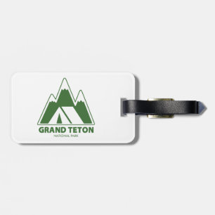 Étiquette À Bagage Grand Teton National Park Mountains Camping