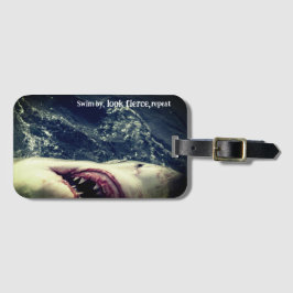 Étiquette À Bagage Grande mâchoire de requin blanc