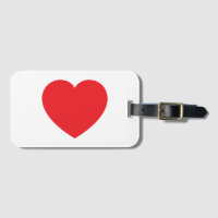 Graphique de cœur rouge blanc moderne simple