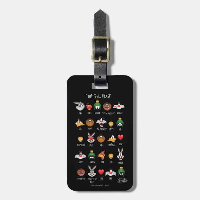 Étiquette À Bagage Graphique Émoji LOONEY TUNES™ (Devant Vertical)