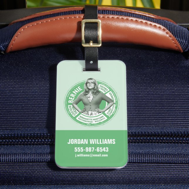 Étiquette À Bagage Graphique Info Bernadette (Insitu Rectoal 2)