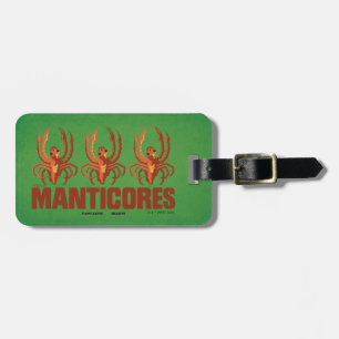 Étiquette À Bagage Graphique Vintage de Baby Manticores