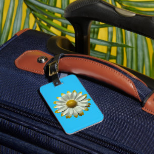 Étiquette À Bagage Gras MOD Daisy Flower - Floral Spring Summer 1960