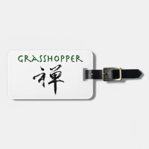 Étiquette À Bagage Grasshopper avec le symbole "Zen"