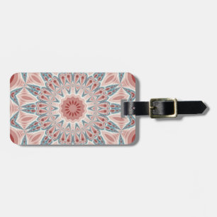 Étiquette À Bagage Grattez moderne Kaleidoscope Mandala art fractal
