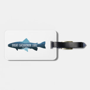 Étiquette À Bagage Great Sacandaga Lake New York Fish