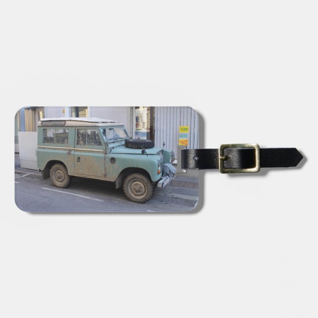 Étiquette À Bagage Green Land Rover (Devant horizontal)