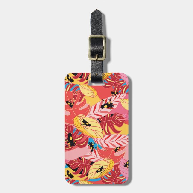 Étiquette À Bagage Grenouille de la jungle (Devant Vertical)