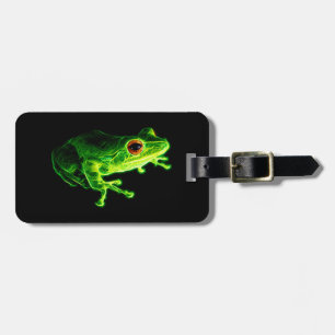 Étiquette À Bagage Grenouille verte